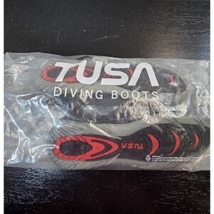 New Tusa TS-2700 5mm Dive Boots Black Neoprene/Nylon‎ US 5